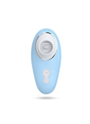 Vibromasseur bleu à langue vibrante pour cunnilingus - BOZ-005BLU